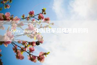 靖江中国冠军品牌是真的吗
