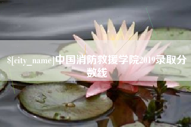靖江中国消防救援学院2019录取分数线