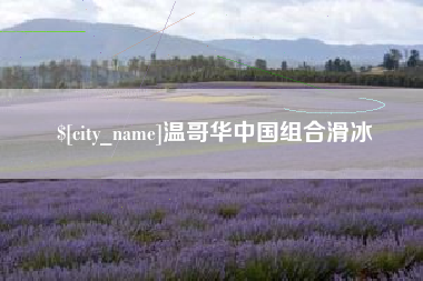 靖江温哥华中国组合滑冰