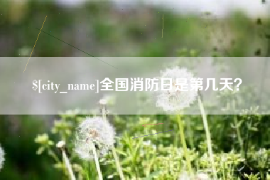 靖江全国消防日是第几天？