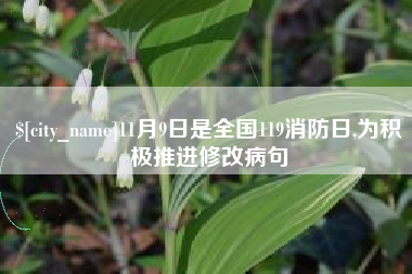 靖江11月9日是全国119消防日,为积极推进修改病句
