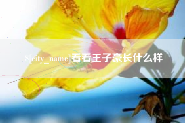 靖江看看王子豪长什么样
