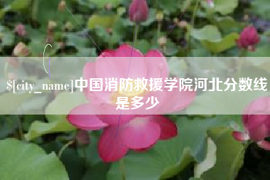 靖江中国消防救援学院河北分数线是多少