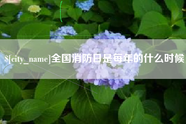 靖江全国消防日是每年的什么时候