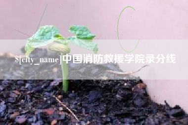 靖江中国消防救援学院录分线