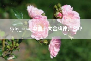靖江中国十大金牌律师名单