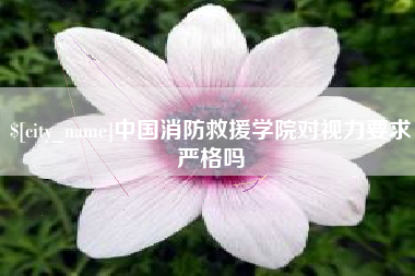 靖江中国消防救援学院对视力要求严格吗