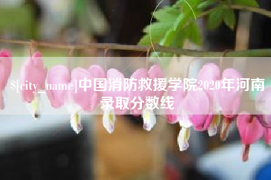 靖江中国消防救援学院2020年河南录取分数线