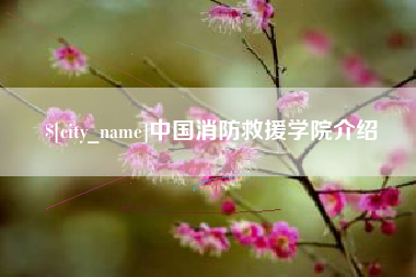 靖江中国消防救援学院介绍