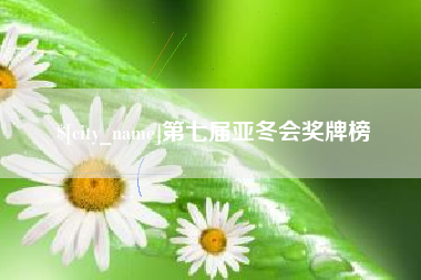 靖江第七届亚冬会奖牌榜