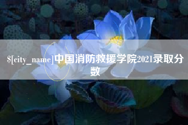 靖江中国消防救援学院2021录取分数