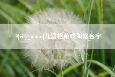 靖江九宫格游戏叫啥名字