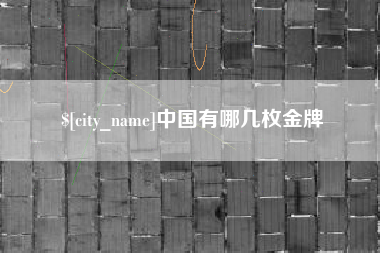 靖江中国有哪几枚金牌