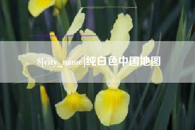靖江纯白色中国地图