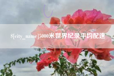靖江5000米世界纪录平均配速