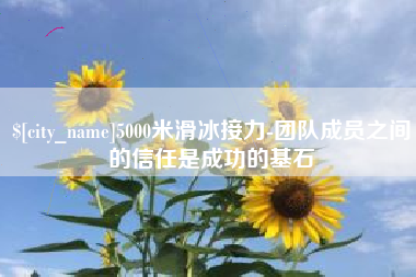 靖江5000米滑冰接力-团队成员之间的信任是成功的基石
