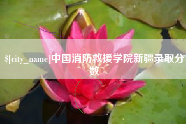 靖江中国消防救援学院新疆录取分数