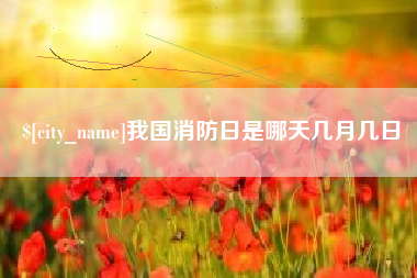 靖江我国消防日是哪天几月几日
