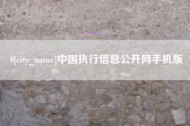 靖江中国执行信息公开网手机版