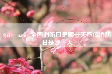 靖江全国消防日是哪一天宣传消防日是哪一天