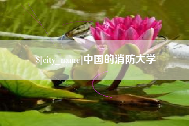 靖江中国的消防大学