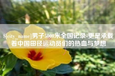 靖江男子5000米全国记录-更是承载着中国田径运动员们的热血与梦想