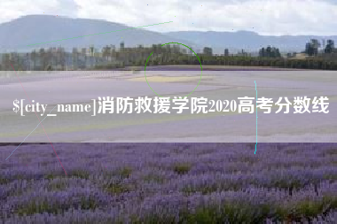 靖江消防救援学院2020高考分数线
