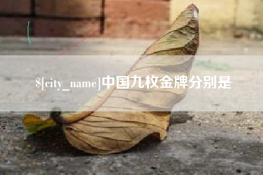 靖江中国九枚金牌分别是