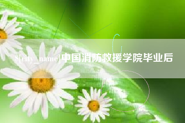 靖江中国消防救援学院毕业后