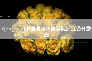 靖江中国消防救援学院浙江省分数线