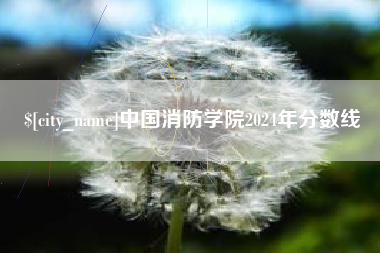 靖江中国消防学院2024年分数线