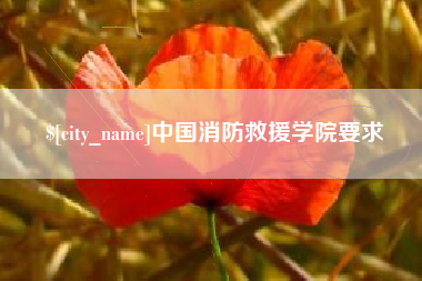 靖江中国消防救援学院要求