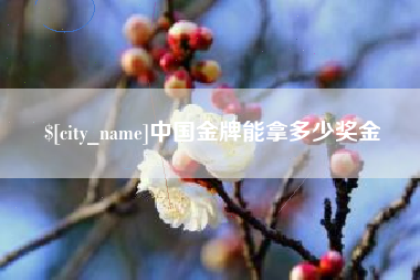 靖江中国金牌能拿多少奖金
