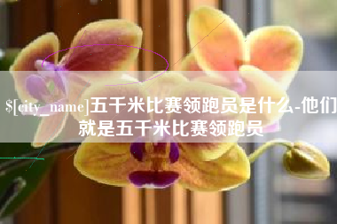 靖江五千米比赛领跑员是什么-他们就是五千米比赛领跑员