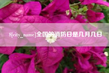 靖江全国的消防日是几月几日